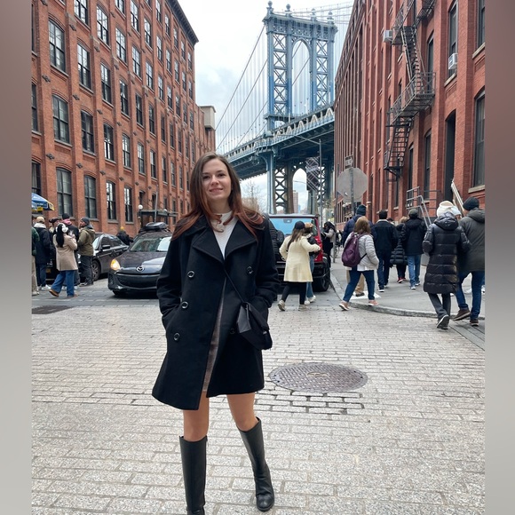 Anne Klein Jackets & Blazers - Anne Klein Charcoal Pea Coat